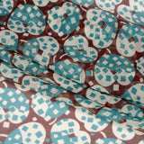 Teal, White and Burgundy Sprinkled Treats Silk Chiffon