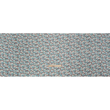 Teal, White and Burgundy Sprinkled Treats Silk Chiffon