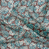 Teal, White and Burgundy Sprinkled Treats Silk Chiffon
