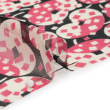 Pink, White and Black Sprinkled Treats Silk Chiffon
