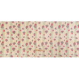 Pale Yellow, Berry Red and Brown Baked Goods Grid Silk Chiffon