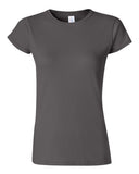 Camiseta Gildan Softstyle para mujer con cuello redondo y manga corta | Camiseta semi ajustada de algodón peinado