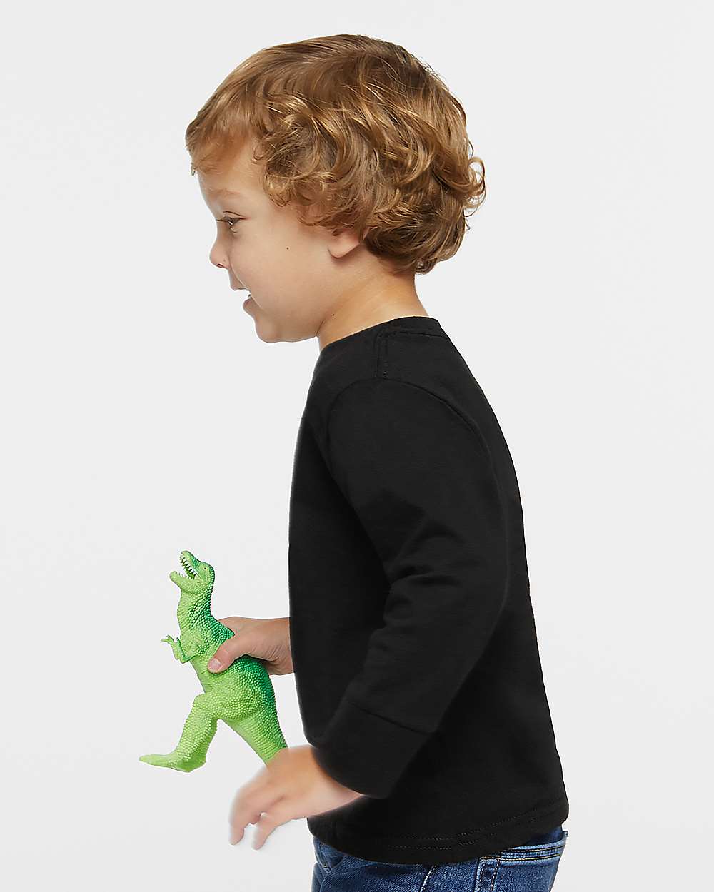 RADYAN® Toddler Fine Jersey Crewneck Long Sleeve Tee - 3302