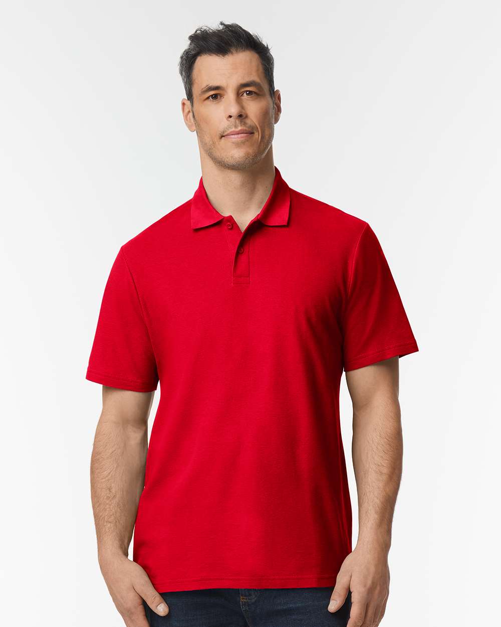 Gildan® Soft Style Adult Pique Collared Short Sleeve Polo - 64800