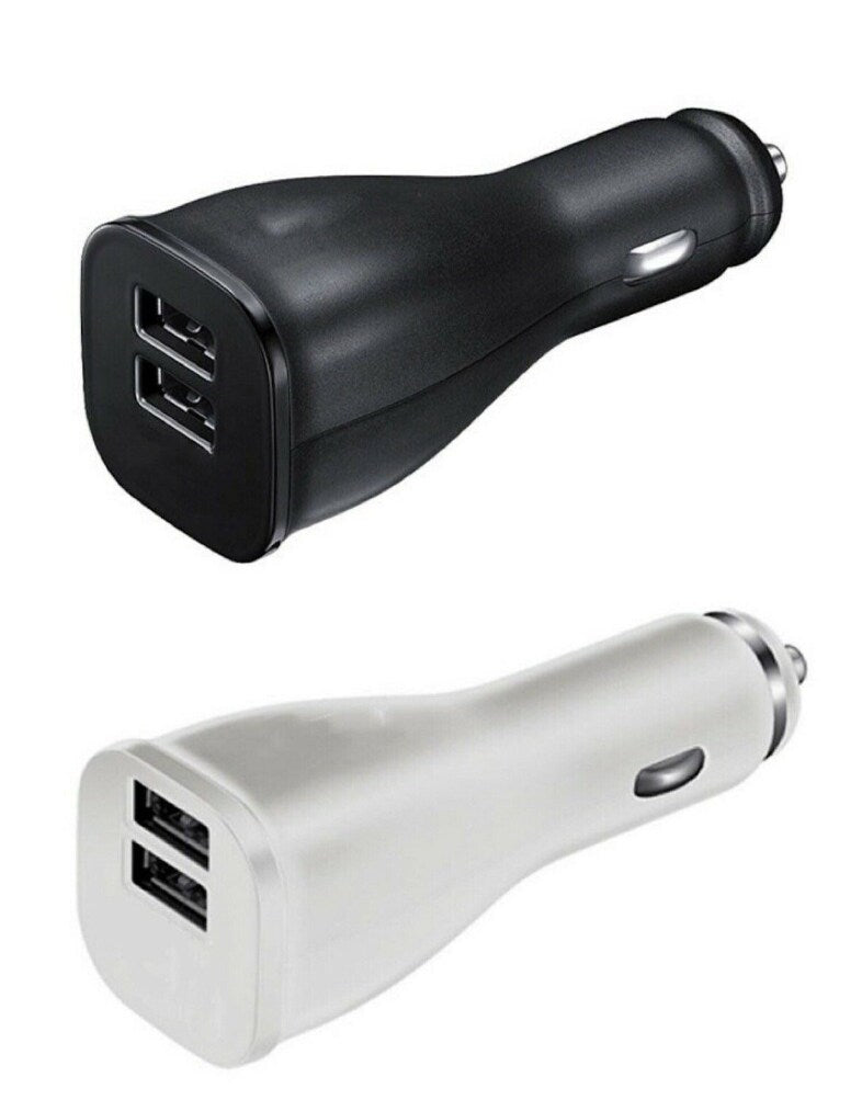 Popular Car Charger | Max Output 3.0A (2 USB) Car charger | Car Charger for Lightning | MINA® - White