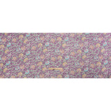 Plum, Beige and Sky Blue Garden Frolick Crinkled Silk Chiffon