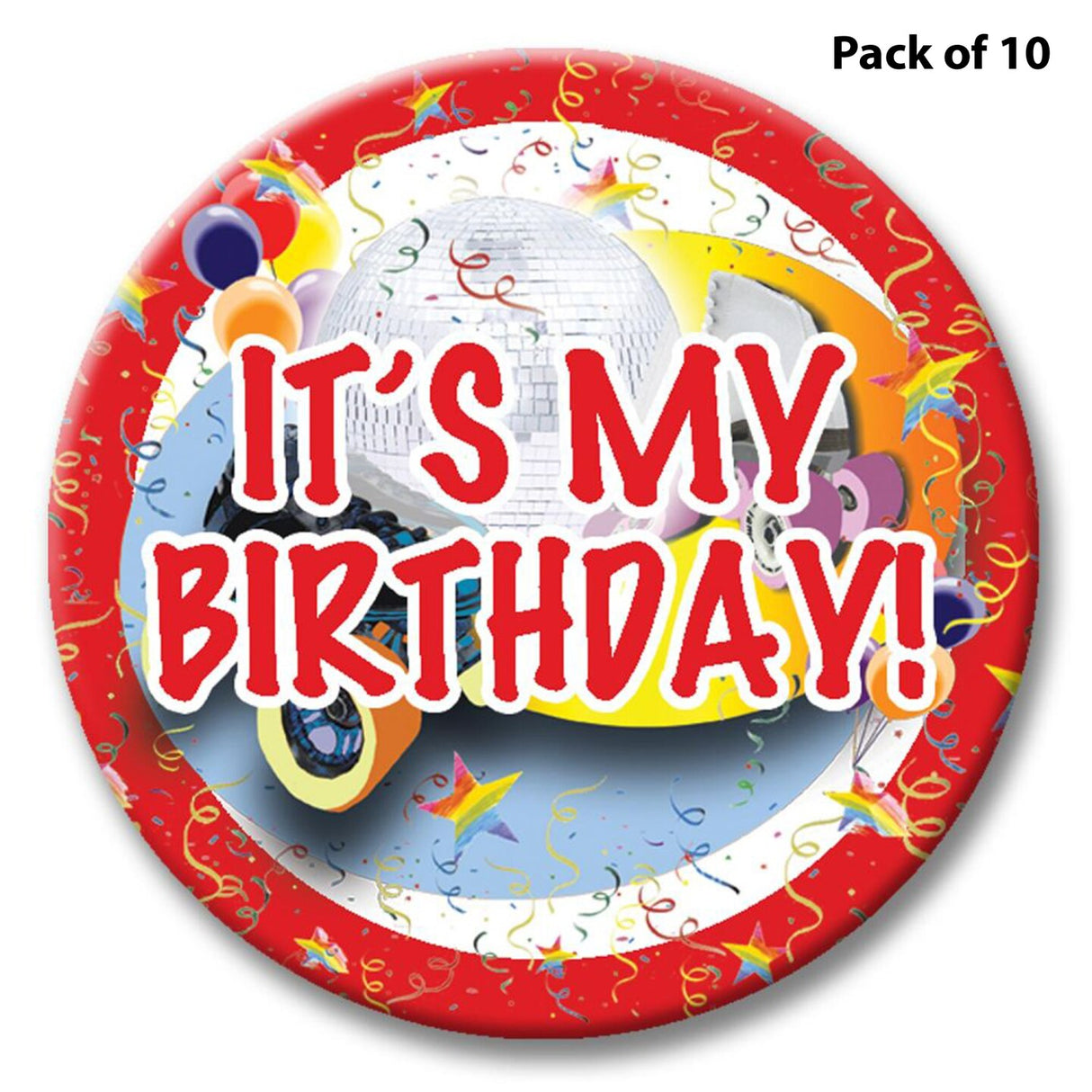 Best Disco Skate Themed Button Elevate Your Birthday Swag with Vibrant Style