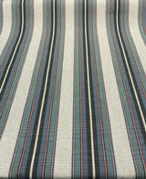 PK Lifestyle Yucatan Stripe Linen Blend Fabric - Marina Blue, Yarn Dyed Stripes, 54" Width (1 Yard)