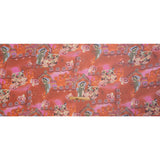 Pink, Orange and Green Vivid Traditions Silk Chiffon