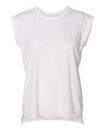 BELLA + CANVAS® Women’s Flowy Rolled Cuffs Muscle T-Shirt