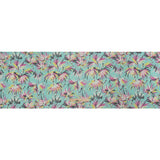 Mint, Pink and Yellow Dreamy Daisies Crinkled Silk Chiffon