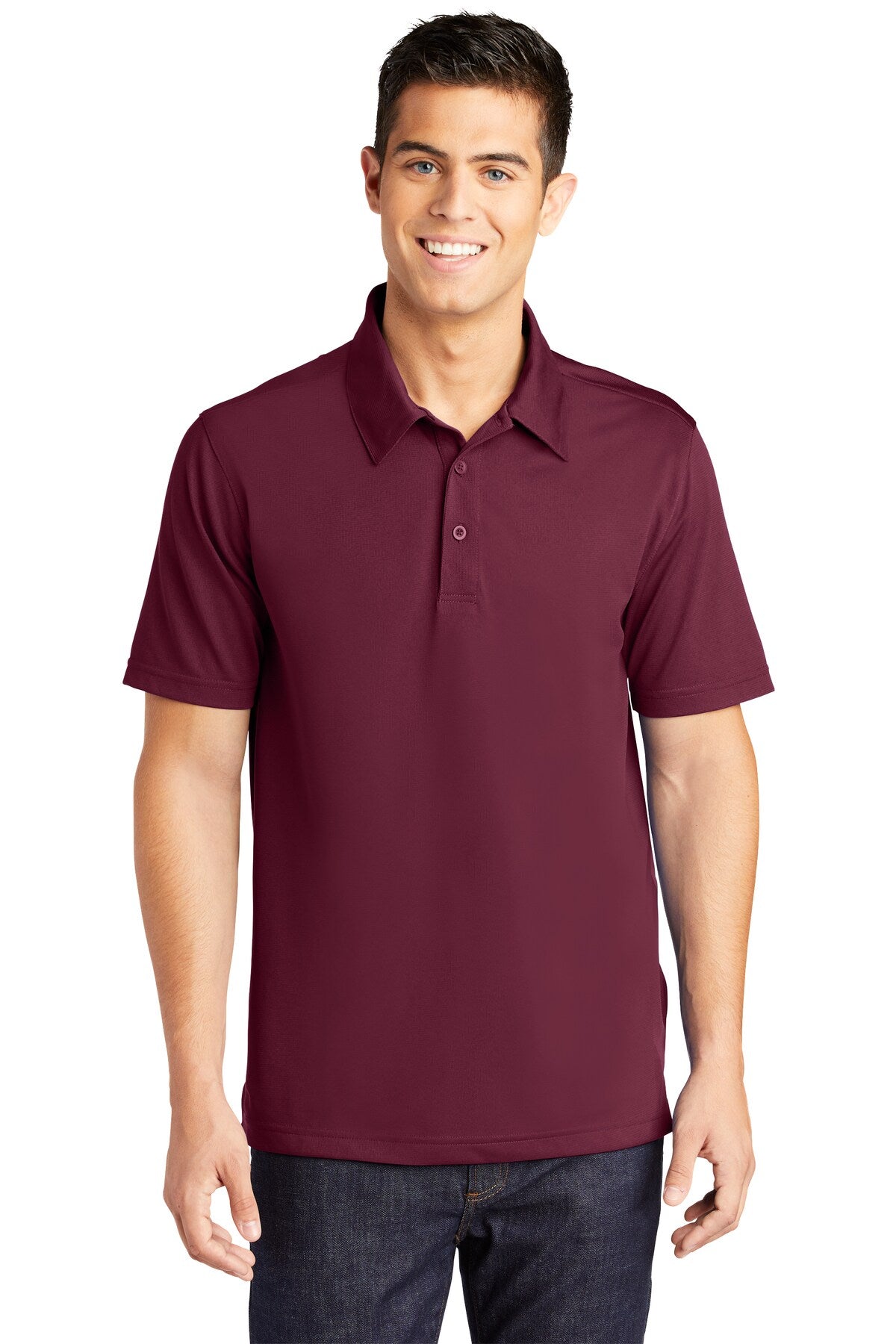Sport-Tek® PosiCharge Active Textured Collared Short Sleeve Polo