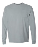 Comfort Colors® Unisex Garment-Dyed Heavyweight Long Sleeve Pocket T-Shirt