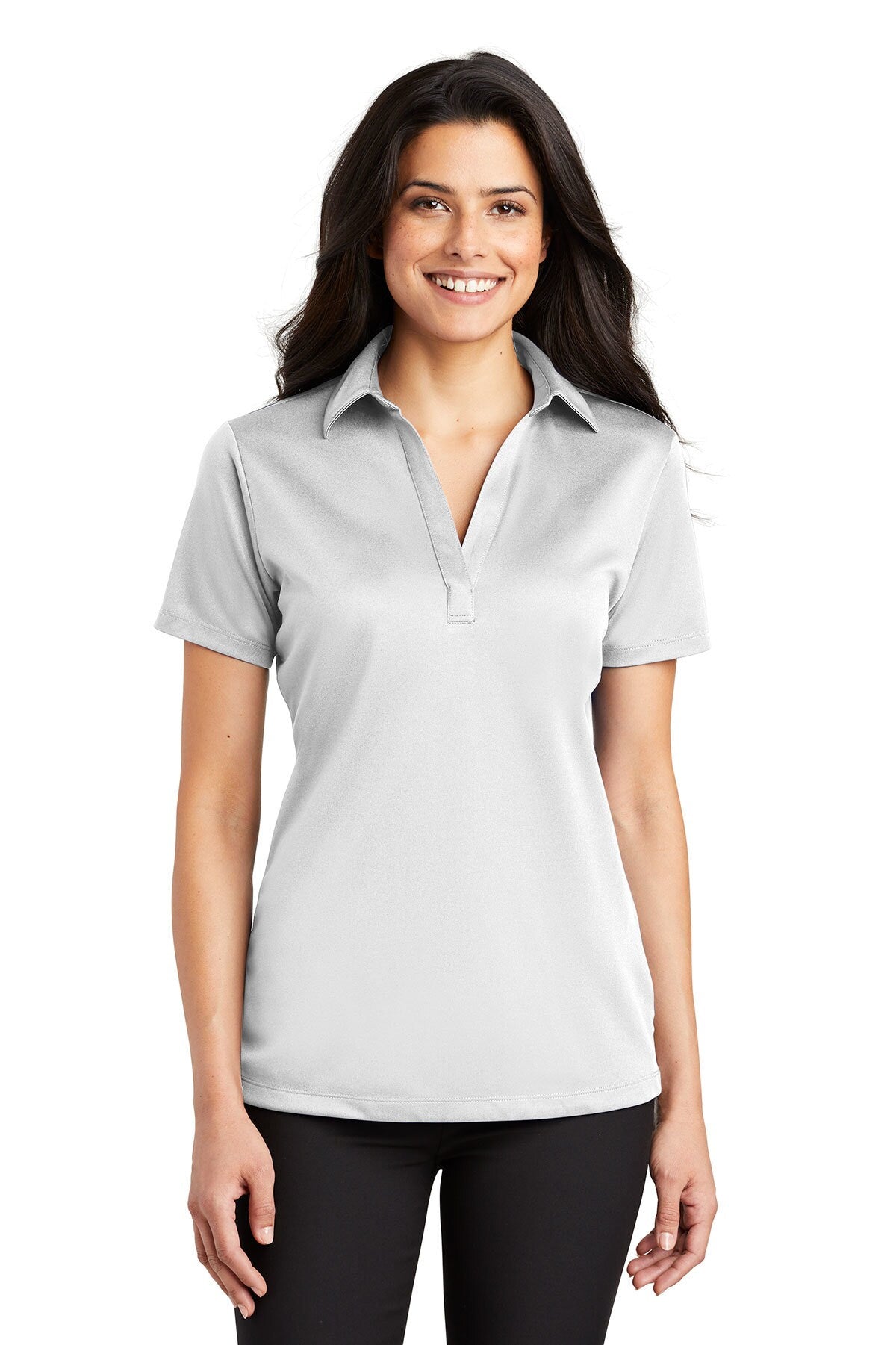 Port Authority® Women's Silk Touch Performance Collared Short Sleeve Polo