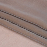 Copper and Bluish Silver Two-Tone Silk Chiffon