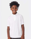 Hanes® Youth Ecosmart Jersey Collared Short Sleeve Polo