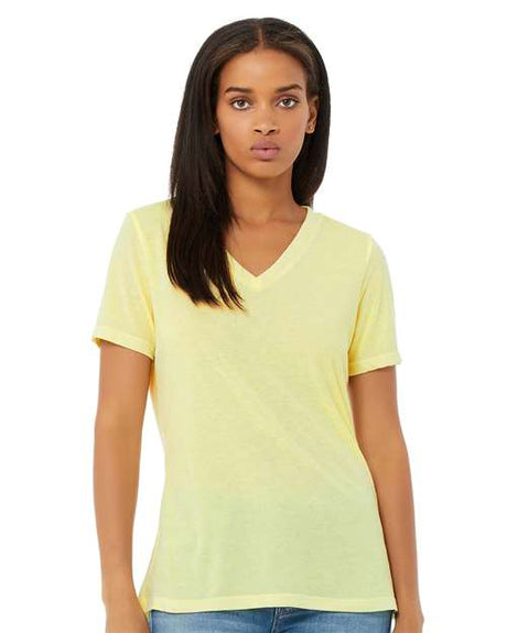 BELLA + CANVAS® Women's Relaxed Triblend Short Sleeve V-Neck T-Shirt