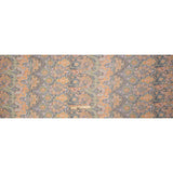 Brown, Green and Orange Floral Silk Chiffon