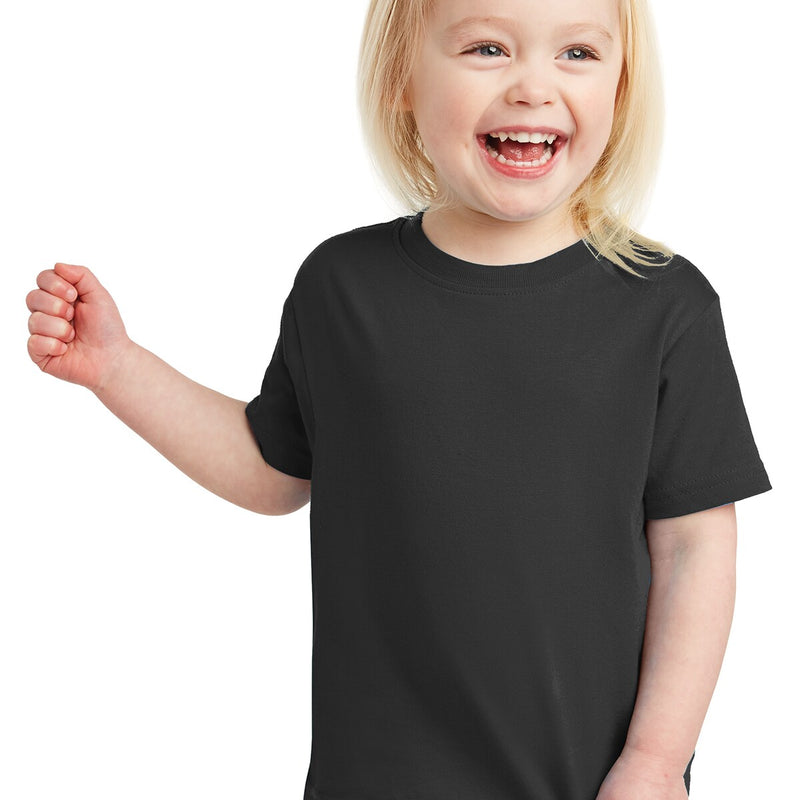 RADYAN® Toddler Fine Jersey Crew Neck Short Sleeve Tee