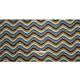 Blue, Olive and Russet Making Waves Silk Jersey