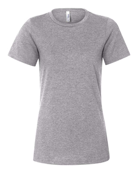 BELLA + CANVAS® Women's Relaxed Fit Heather CVC Crewneck Tee