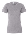 BELLA + CANVAS® Women's Relaxed Fit Heather CVC Crewneck Tee