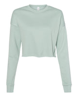 BELLA + CANVAS® Women's Crop Crew Fleece Lightweight Sweatshirt for Everyday Outfit
