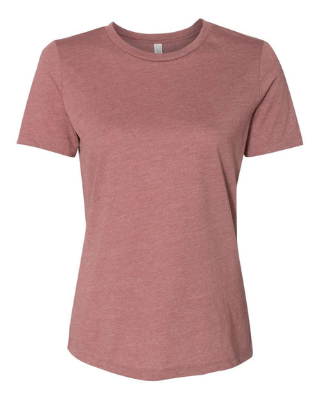 BELLA + CANVAS® Women's Relaxed Fit Heather CVC Crewneck Tee