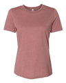 BELLA + CANVAS® Women's Relaxed Fit Heather CVC Crewneck Tee