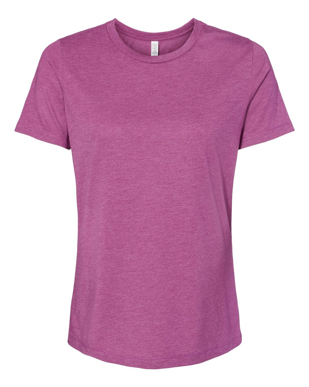 BELLA + CANVAS® Women's Relaxed Fit Heather CVC Crewneck Tee