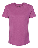 BELLA + CANVAS® Women's Relaxed Fit Heather CVC Crewneck Tee