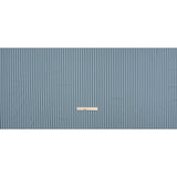 Stretch Polyester Woven - Powder Blue and Gray Shadow Stripes