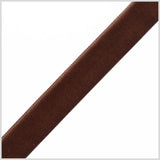 0.875" Brown Nylon Velvet Ribbon