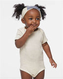 RADYAN® Infant Baby Rib Crewneck Short Sleeve Bodysuit