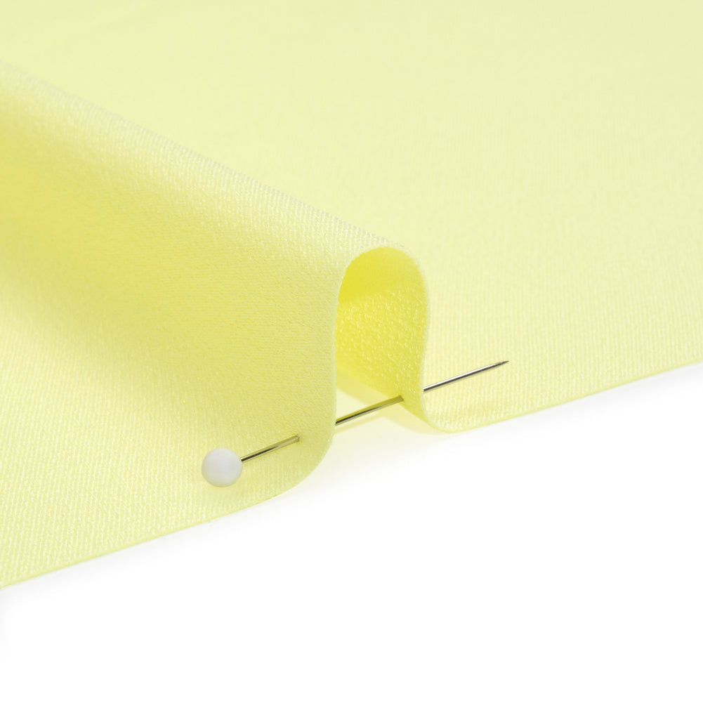 Alex Perry Pastel Yellow Crepe Back Satin