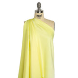 Alex Perry Pastel Yellow Crepe Back Satin