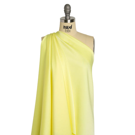 Alex Perry Pastel Yellow Crepe Back Satin