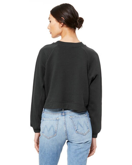 Image 1: Bella Canvas Women's Raglan Long Sleeve Pullover FleeceImage 2: Women's raglan sleeve fleece sweatshirt designImage 3: Soft fleece pullover for casual women's wearImage 4: Premium Bella Canvas blank sweatshirtImage 5: Lightweight long sleeve layering topImage 6: Comfortable women's fleece apparel