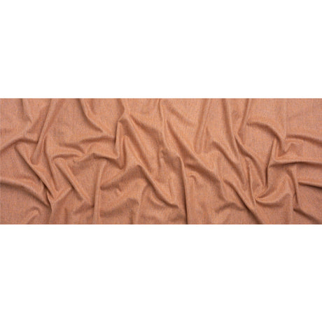 Italian Heathered Peach Brushed Wool Blend Woven