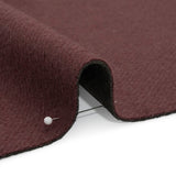 Italian Maroon and Brown Wool Blend Double Cloth Twill