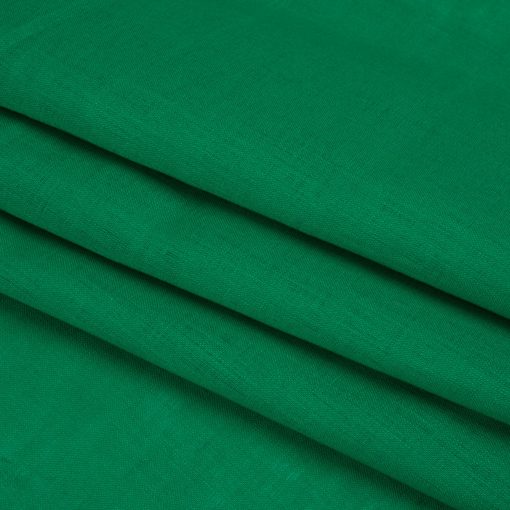 Famous Australian Designer Kelly Green Lightweight Linen Woven
