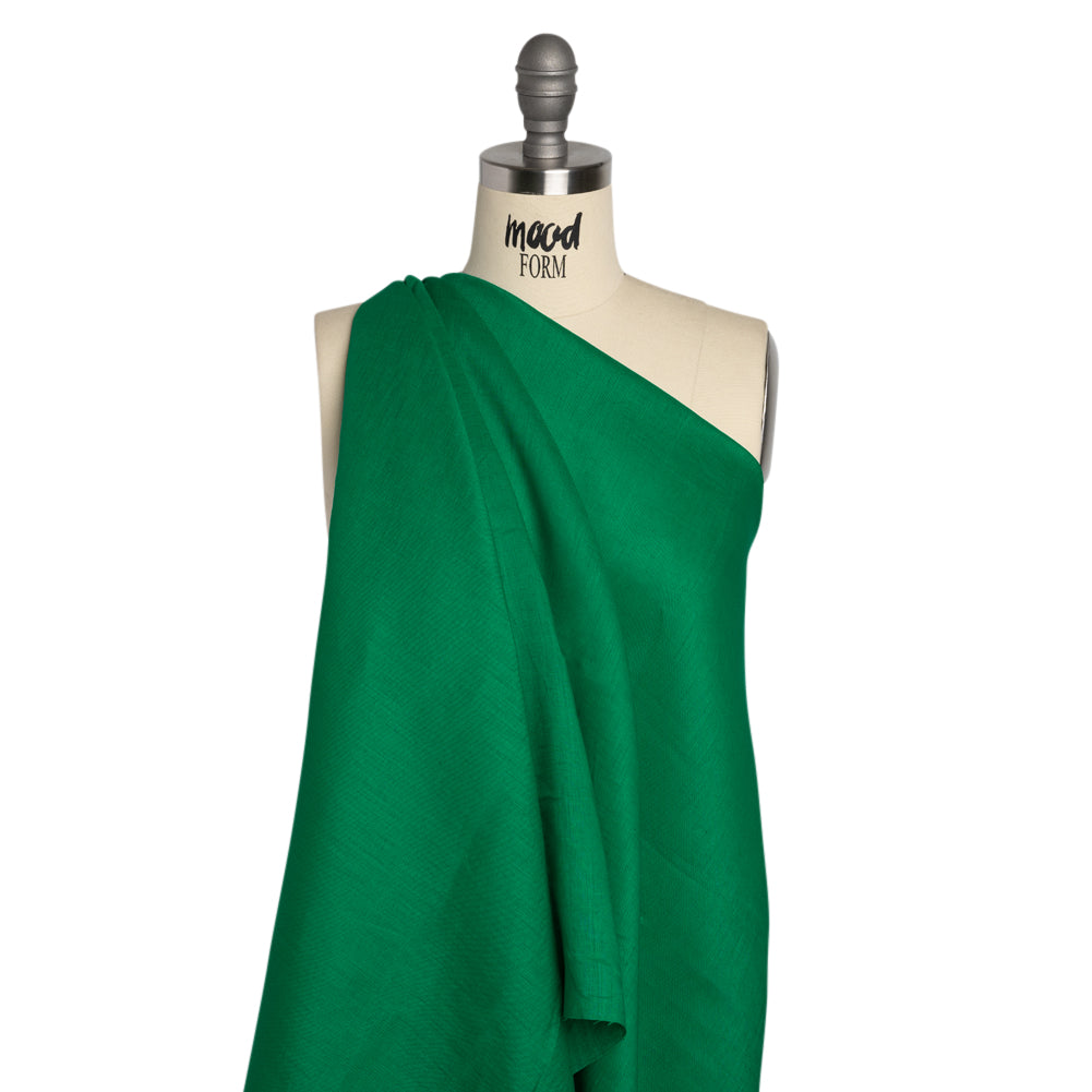 Famous Australian Designer Kelly Green Lightweight Linen Woven