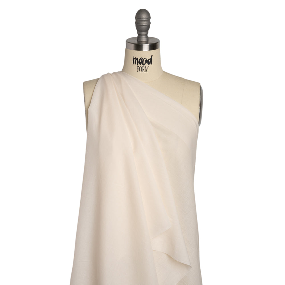 Famous Australian Designer Palest Peach Cotton Voile