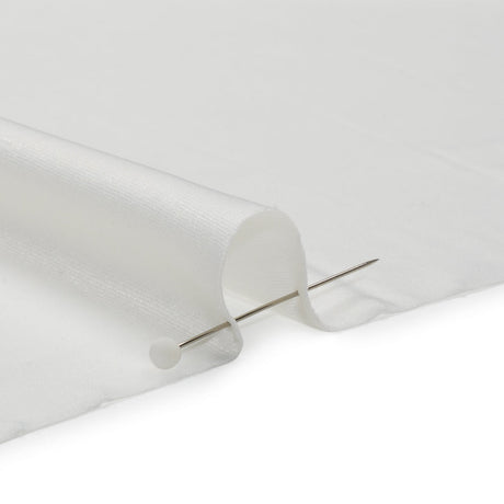 Famous Australian Designer White Stretch Polyester Jersey