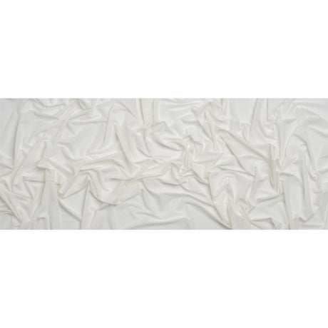 Famous Australian Designer White Stretch Polyester Jersey