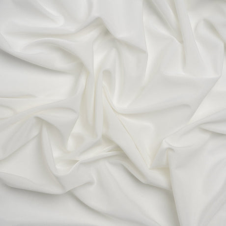 Famous Australian Designer White Stretch Polyester Jersey