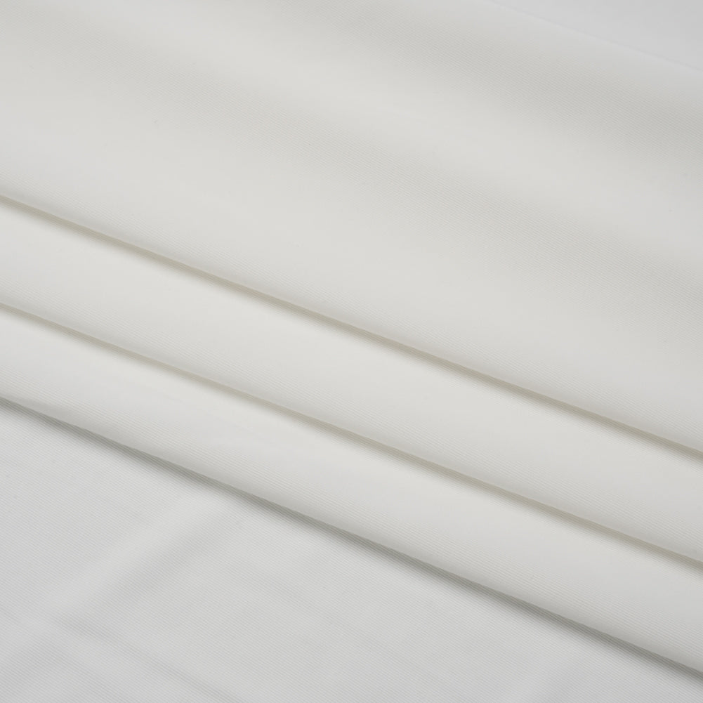 Famous Australian Designer Off White Stretch Polyester Jersey