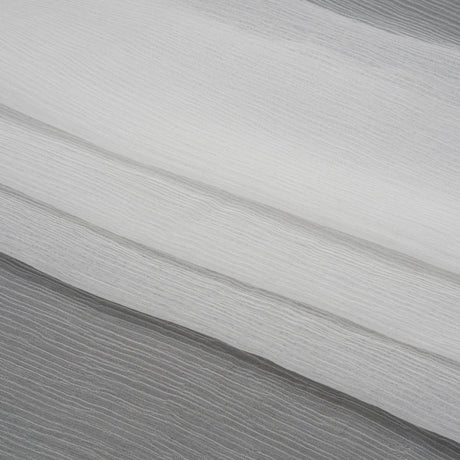 Famous Australian Designer White Crinkled Silk Chiffon