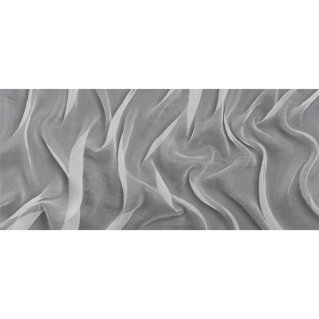 Famous Australian Designer White Crinkled Silk Chiffon