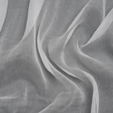 Famous Australian Designer White Crinkled Silk Chiffon